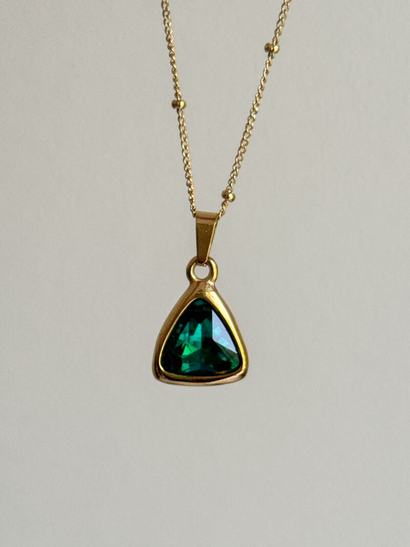 Emerald Dotted Necklace