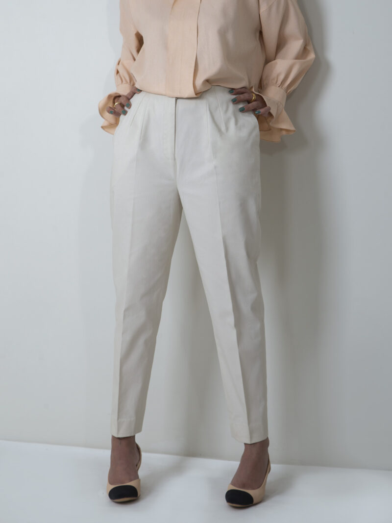 Beige Tailored Pants