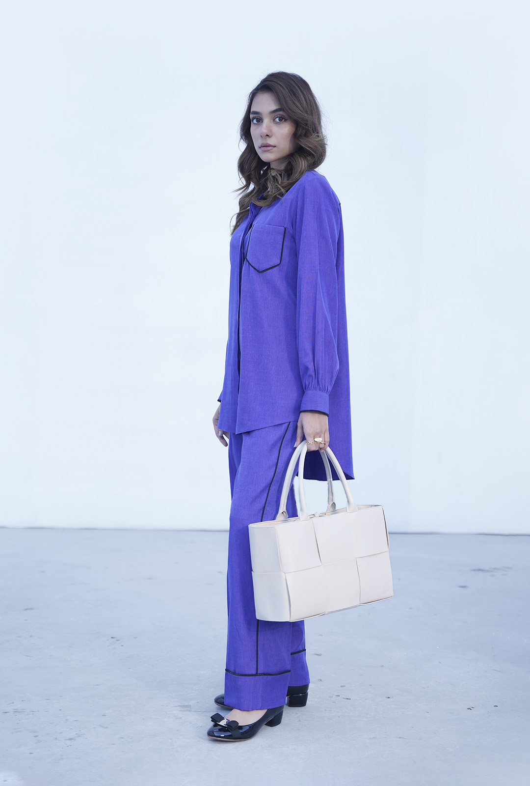 Violet Asymmetrical Co Ord Set • KUKU - Lifestyle Fashion Brand