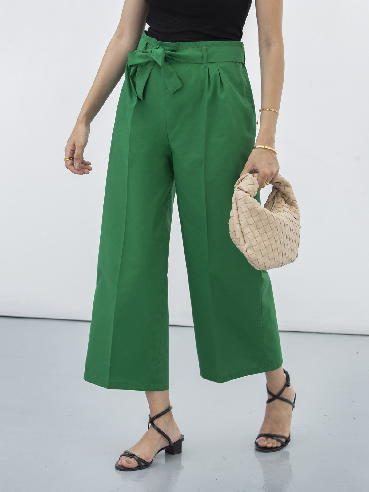 Sea Green Culotte Trouser • KUKU - Lifestyle Fashion Brand