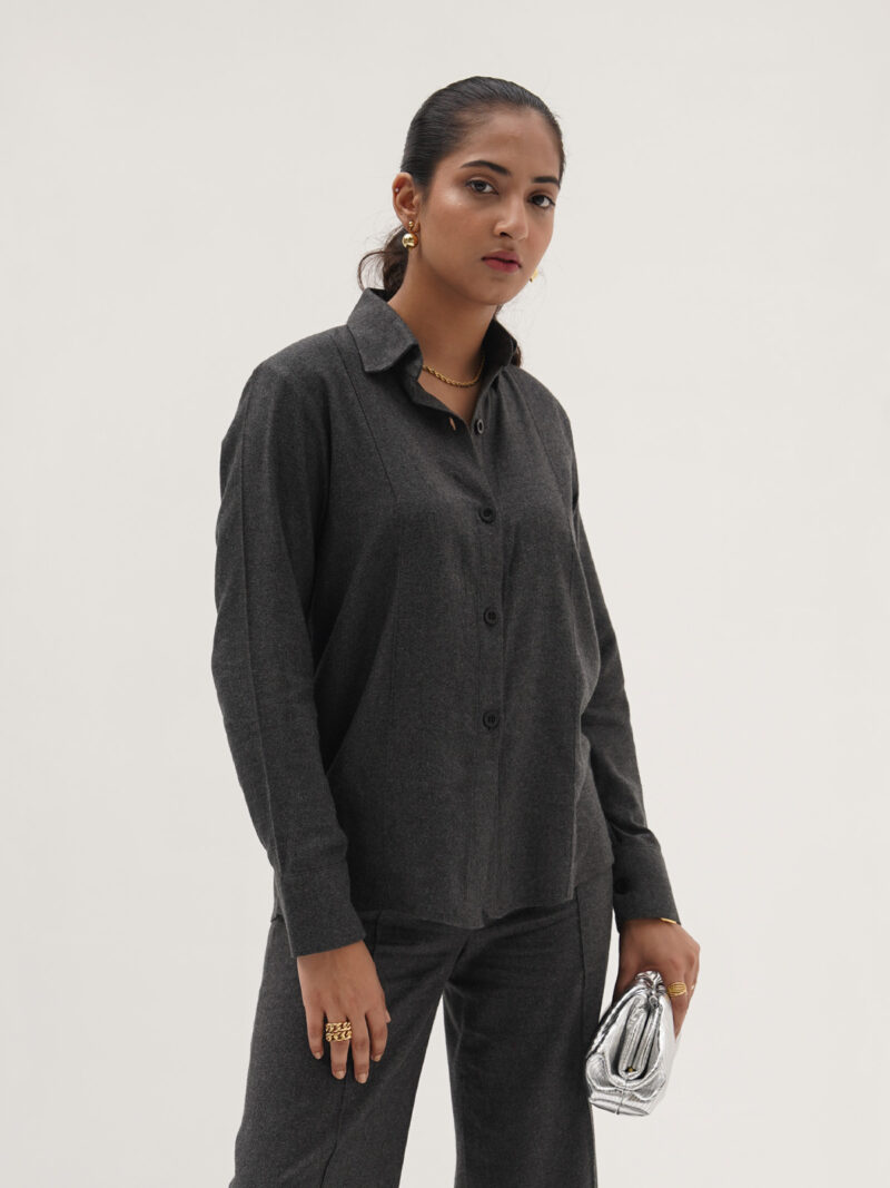 Charcoal Grey Wool Blend Co-ord