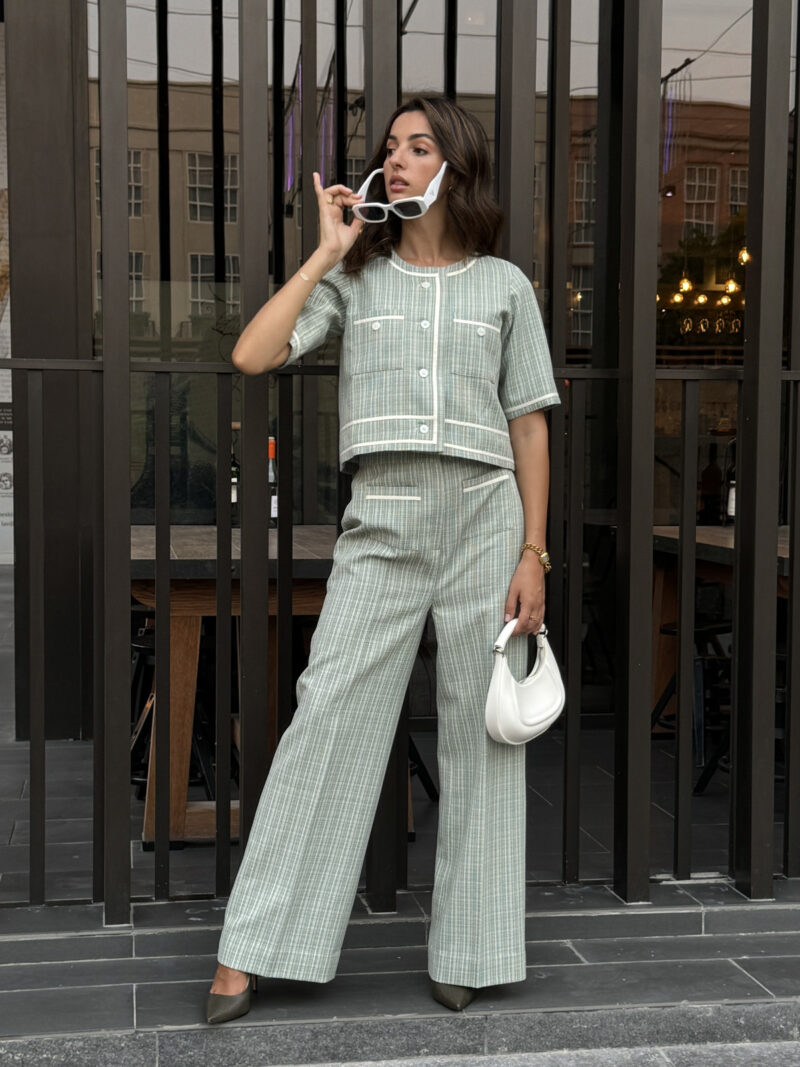 Sea Green Stripes Co-Ord