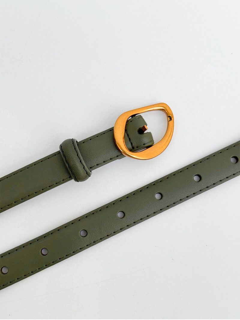 Orb buckle belt - green