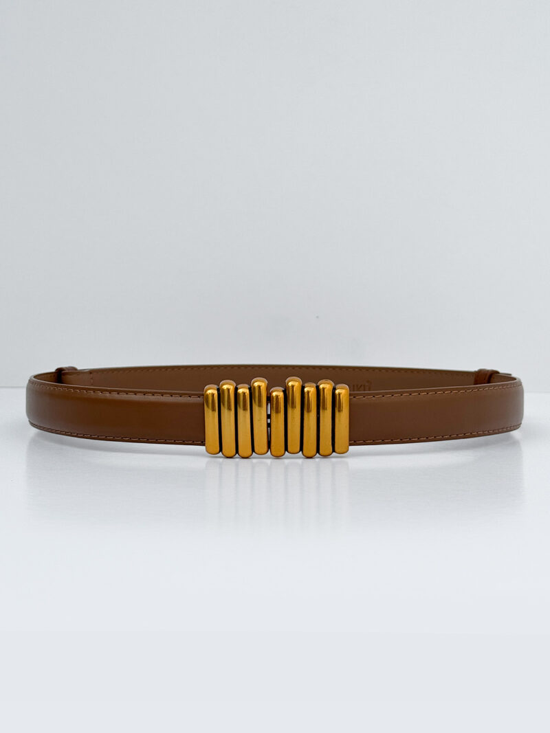 Sync buckle belt - brown