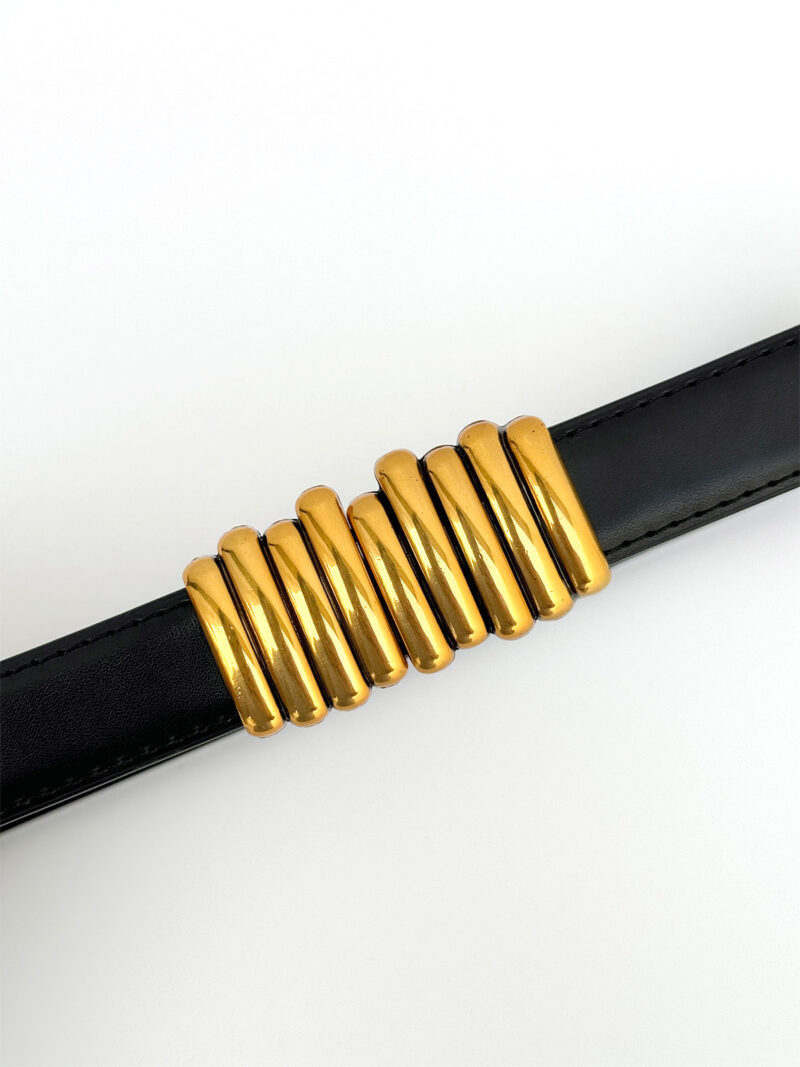 Sync buckle belt - black