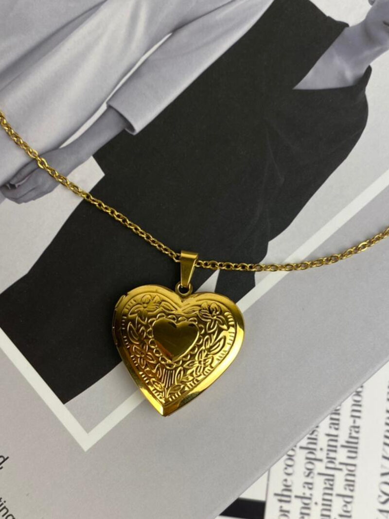 Amber Heart Necklace
