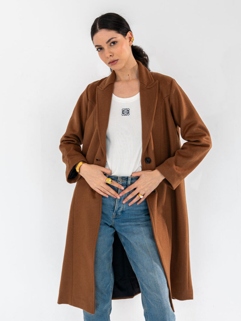 Mid-long wool coat