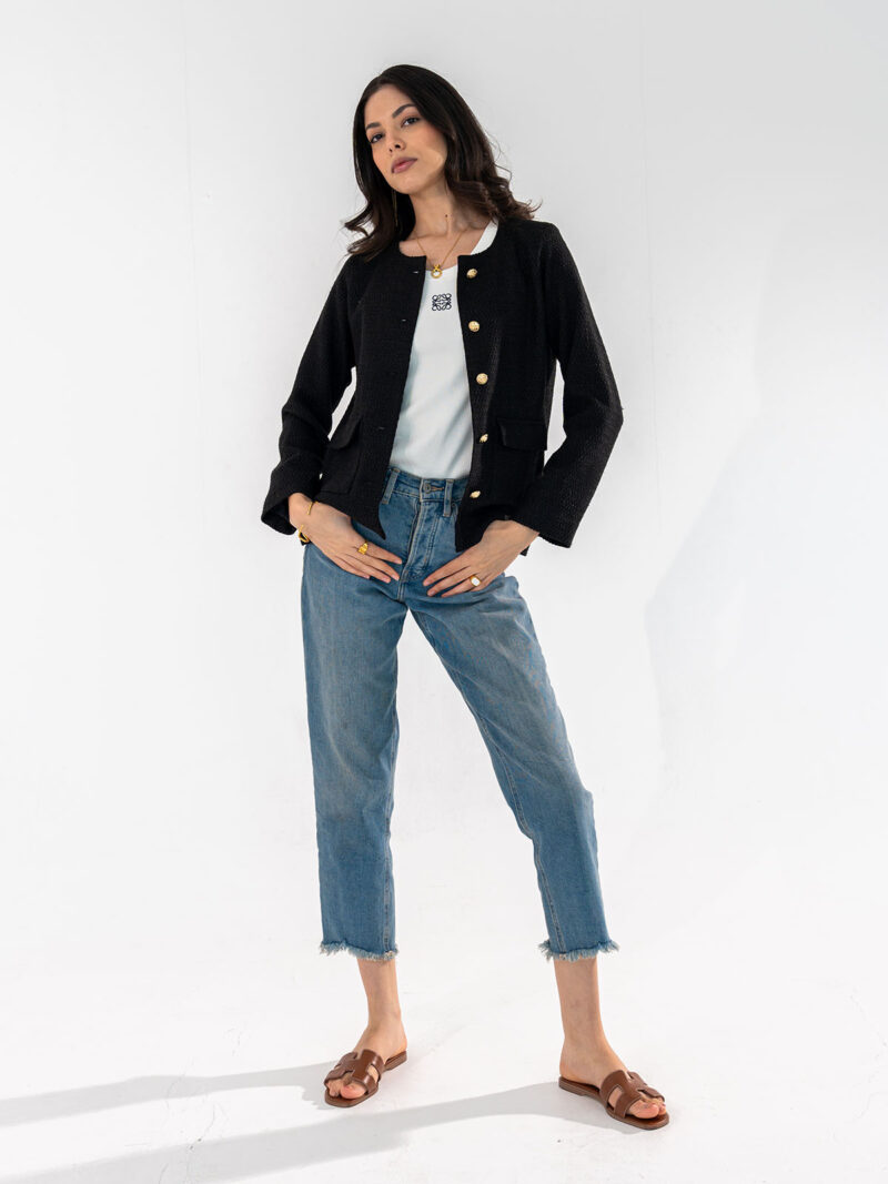 Black tweed jacket