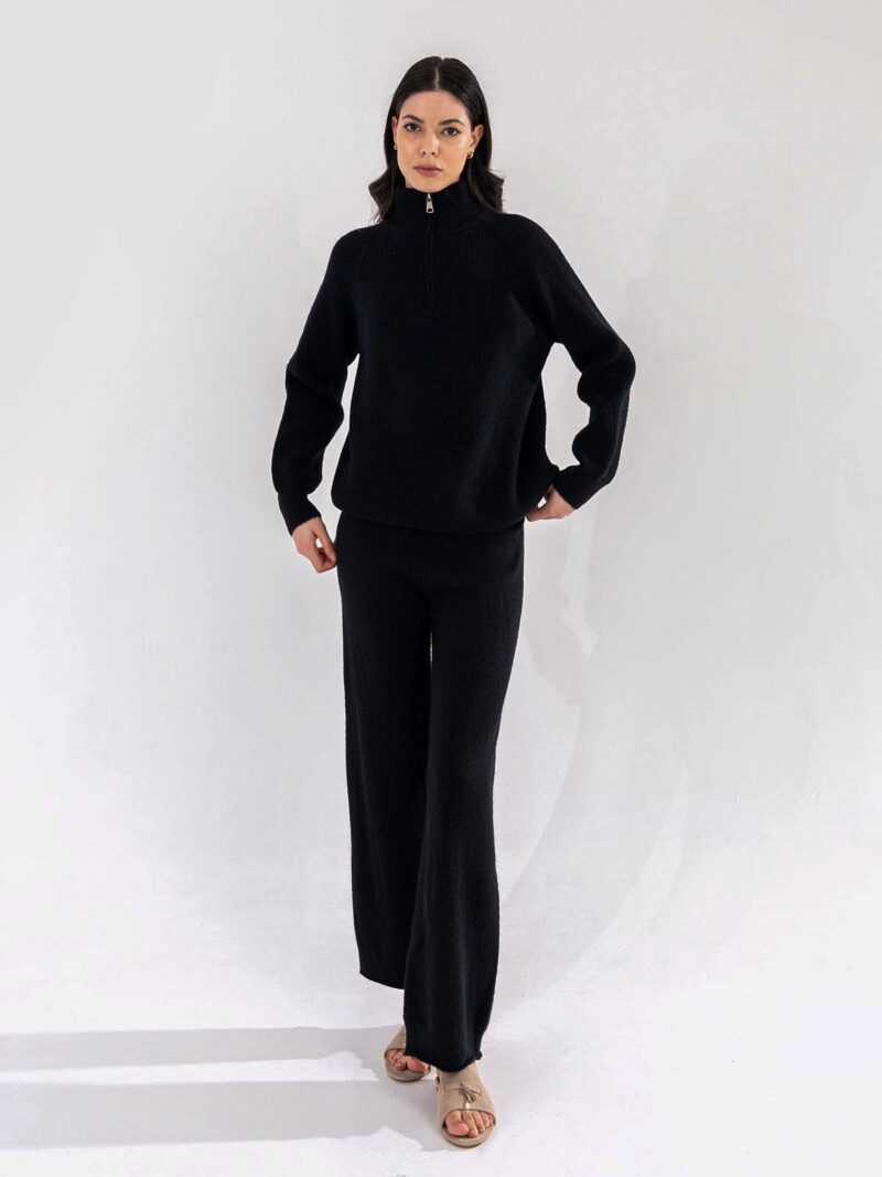 Classic black knitted co-ord