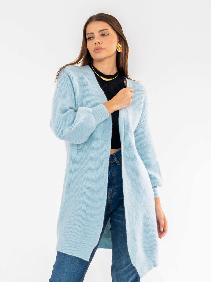 Azure knitted cardigan