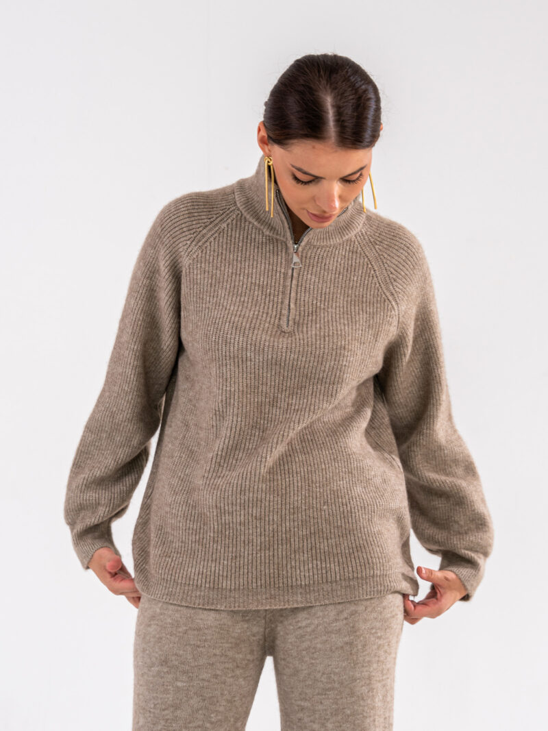 Tan knitted co-ord