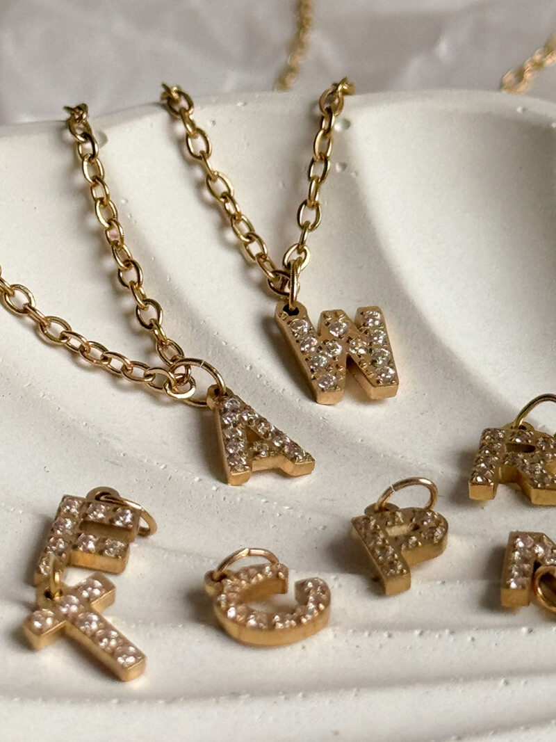 Diamond Initial Necklace