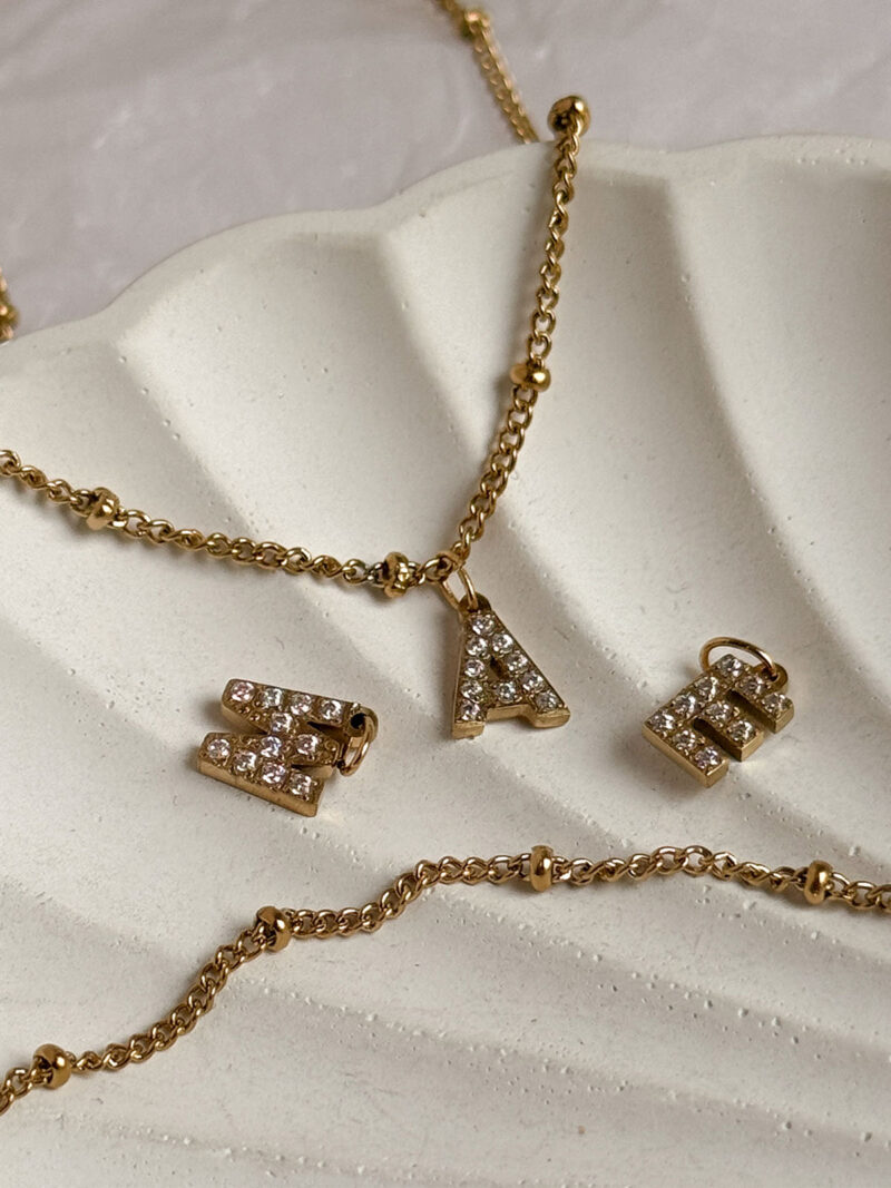 Diamond Initial Bracelet