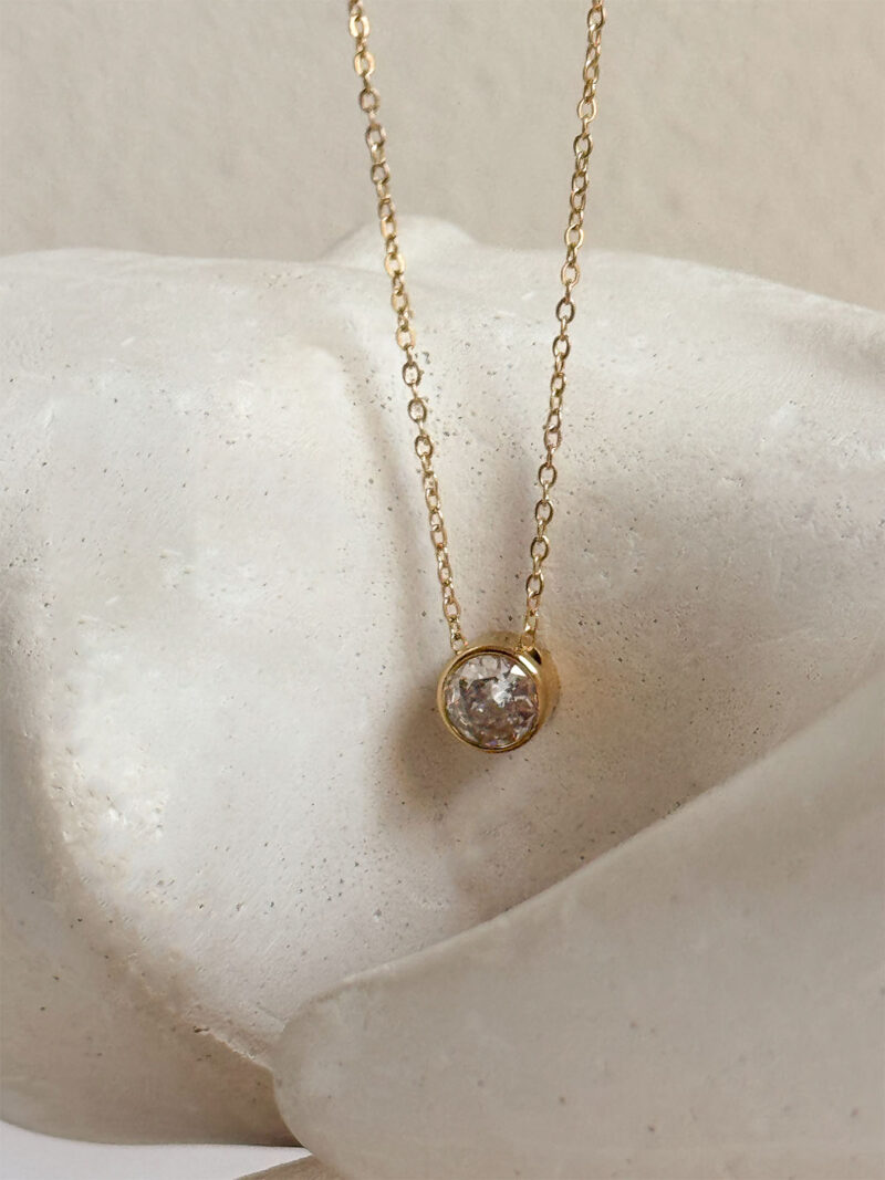 Aura stone necklace - crystal