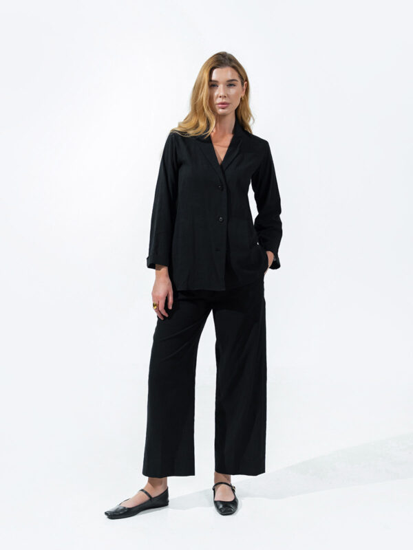 Noir lapel co-ord