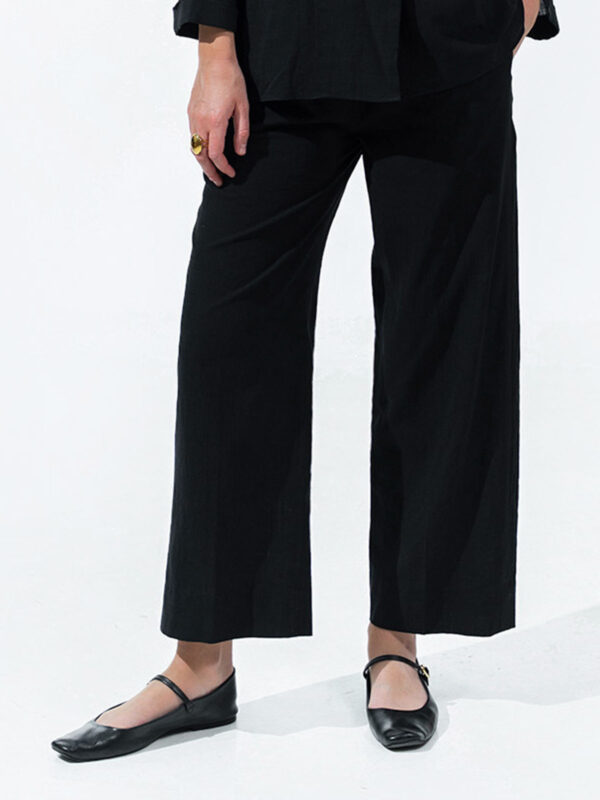 Black Linen Trouser