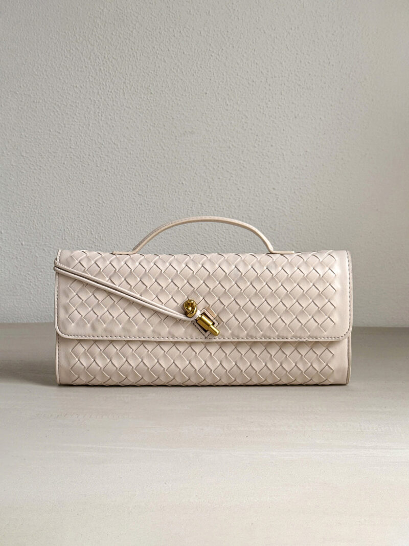 Petra clutch bag - cloud white