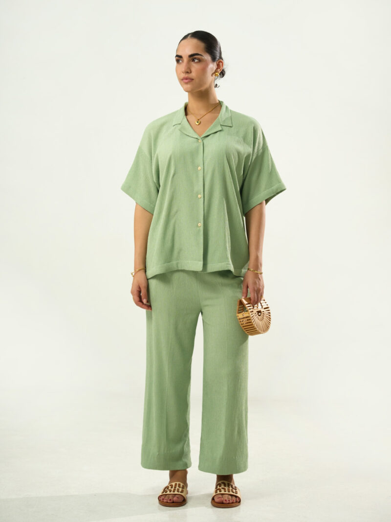 Sage lapel co-ord