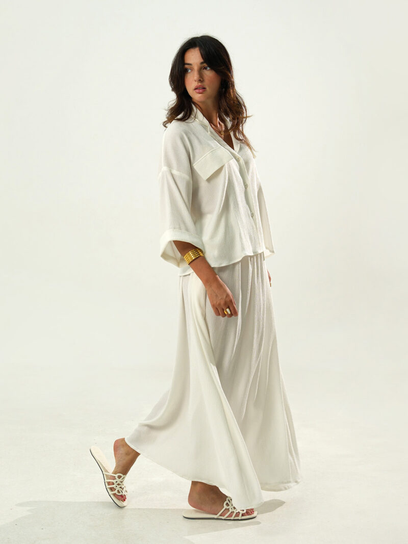 Pearl white skirt co-ord