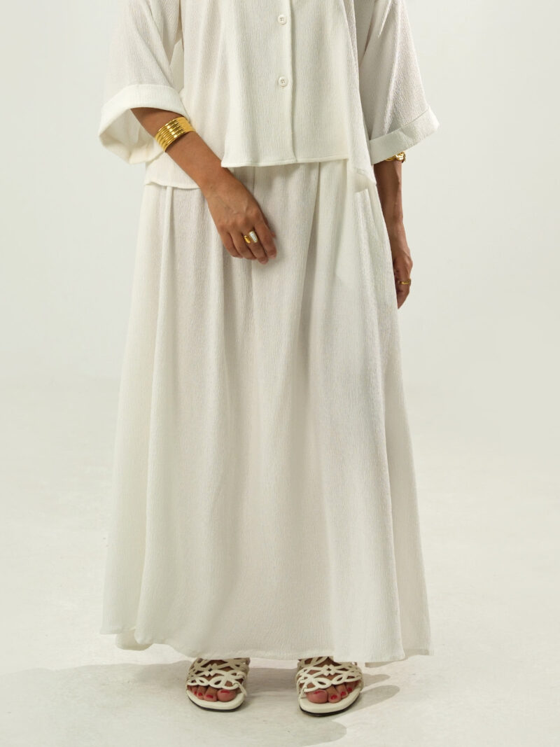Pearl white skirt